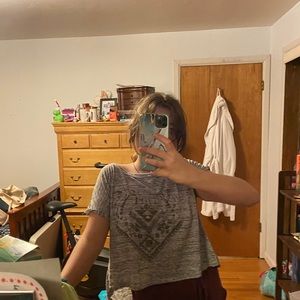 Holistic mandala print open back top size XS